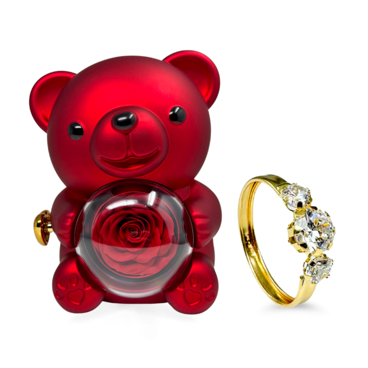 Box TEDDY + Anello Trilogy in Oro18kt