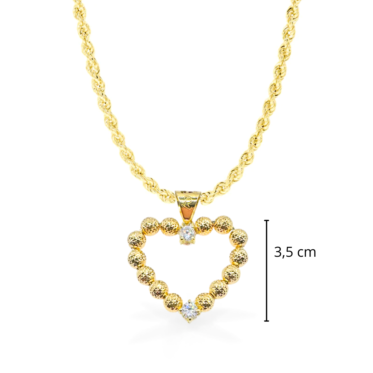 Collana con Cuore Milleluci in Oro18kt