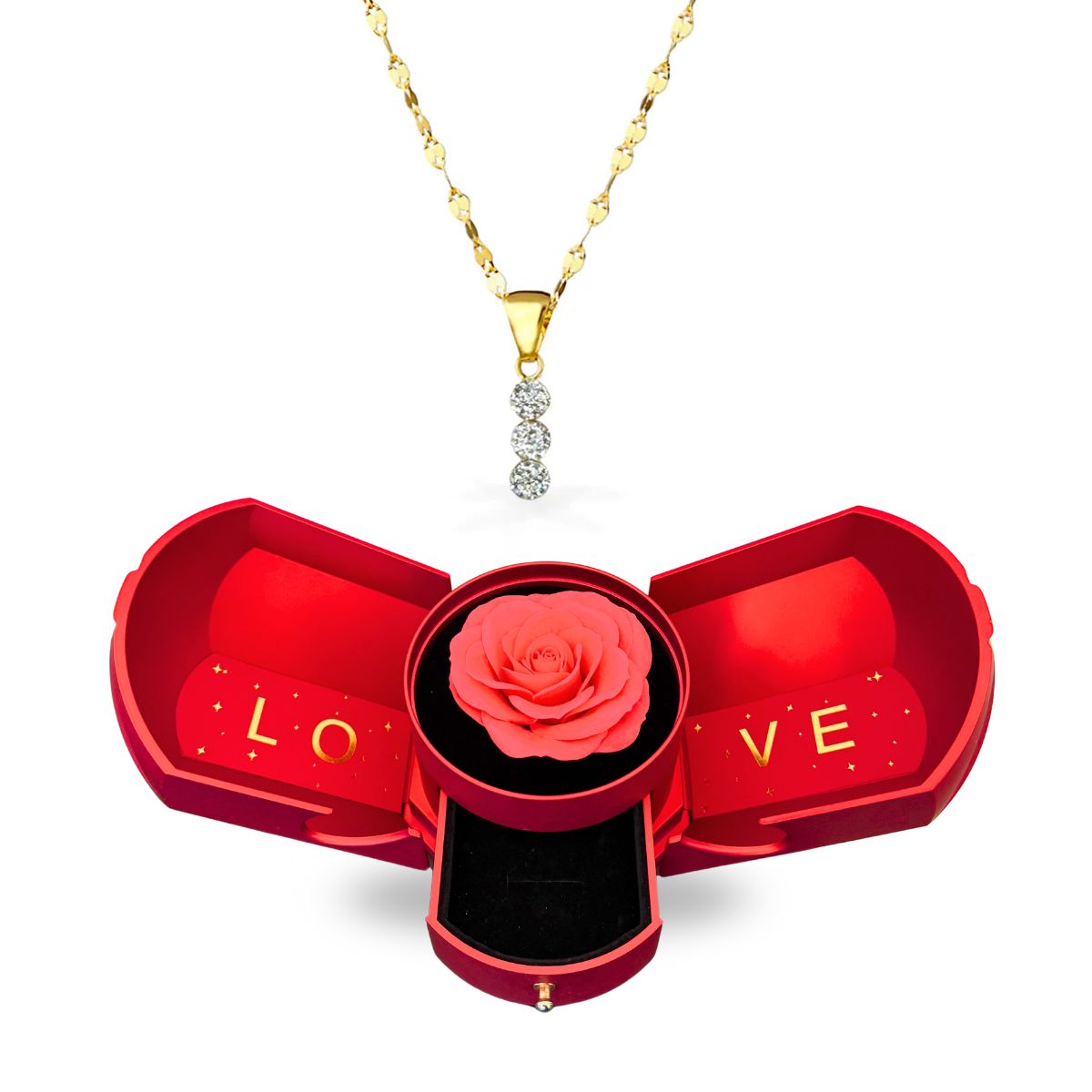 Box CUPOLA + Collana TRILOGY Oro18kt