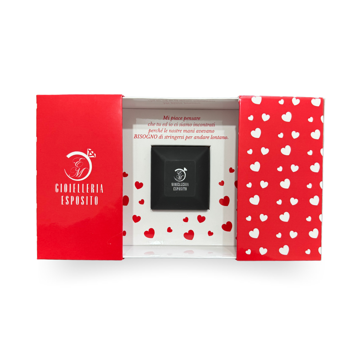 Special Edition - Anello Intreccio mani in Argento925 + Box San Valentino / Colore Oro