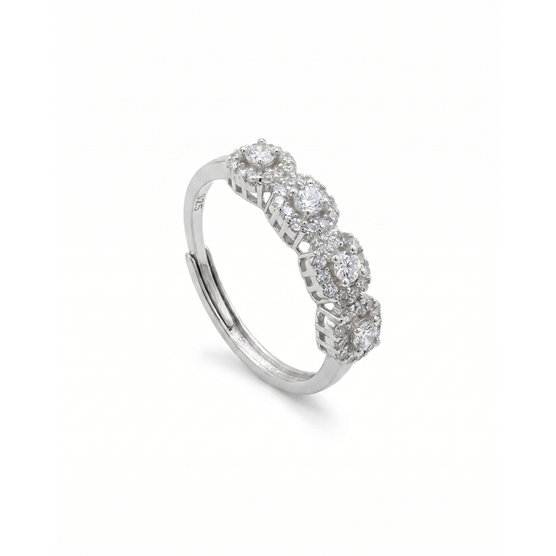 Anello "Quattro" regolabile - Argento925