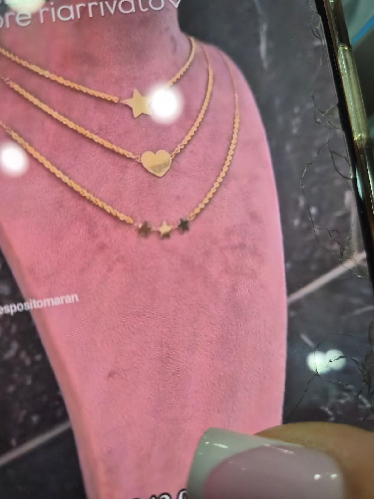 Collana cuore oro18kt