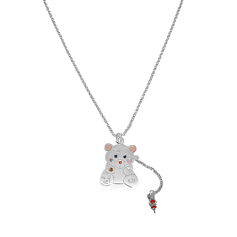 HARMONY BOLA Collana di mucca da donna in argento Sterling 925 mucca regali ciondolo gioielli compleanno per voi, Argento sterling HARMONY BOLA Collana di mucca da donna in argento Sterling 925 mucca regali ciondolo gioielli compleanno per voi, Argento sterling