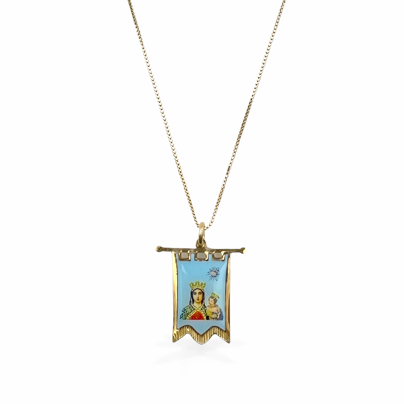 Collana Bandiera - Argento925 - Colore Oro