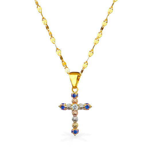 Collana Milleluci in Oro18kt - Colore Blu