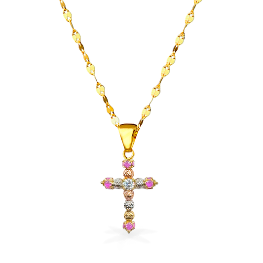 Collana Milleluci in Oro18kt - Colore Rosa