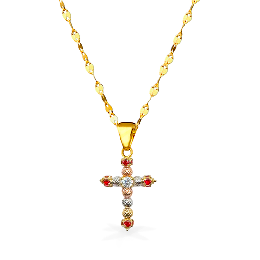 Collana Milleluci in Oro18kt - Colore Rosso