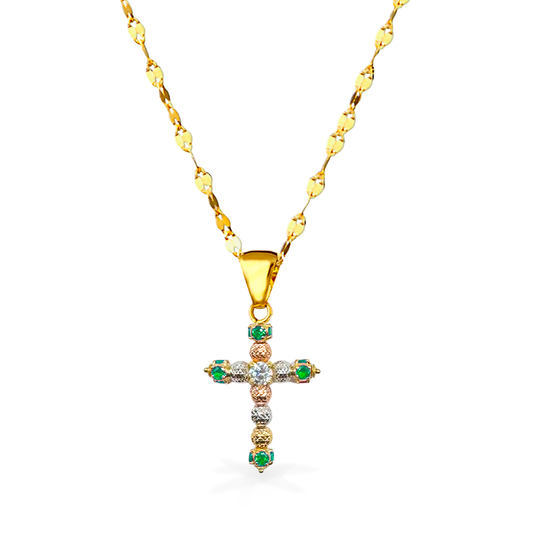 Collana Milleluci in Oro18kt - Colore Verde