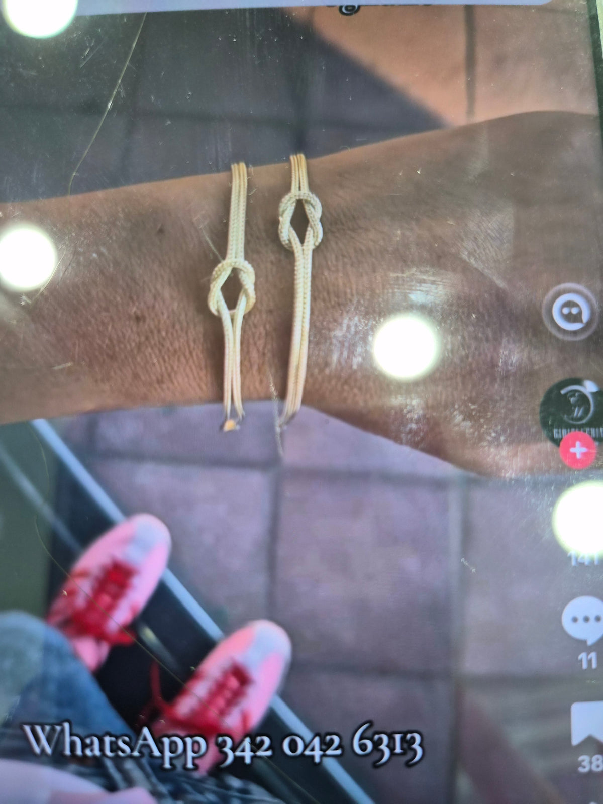 2 Bracciali nodo oro18kt