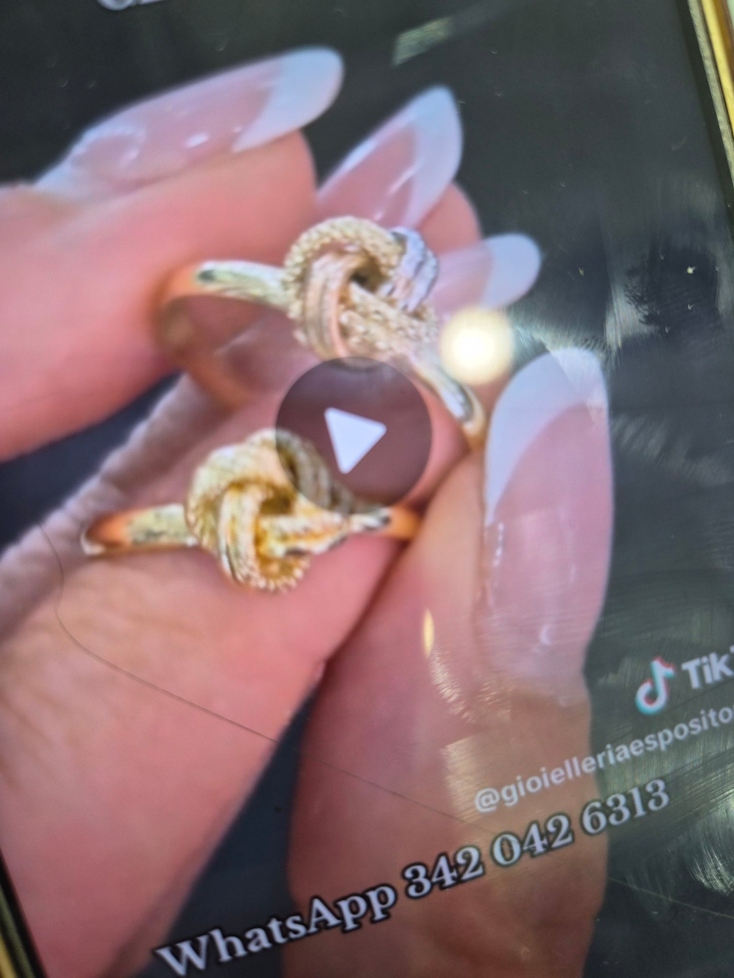 Anello nodo oro18kt