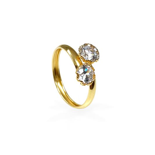 Anello Bilogy in Oro Giallo Intreccio - Oro18kt