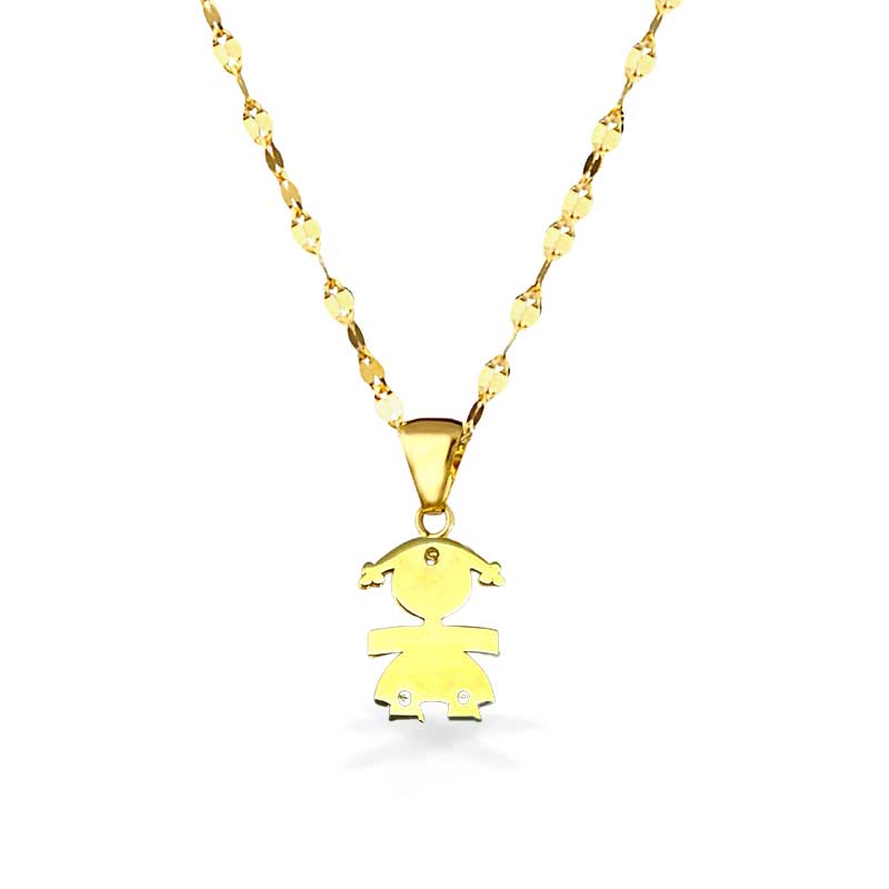 Collana in oro giallo 18k con perla naturale e diamanti | GV Collana in oro giallo 18k con perla naturale e diamanti | GV
