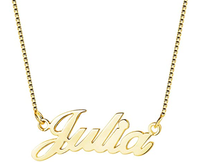 Collana con Scritta Personalizzata in Argento925 - Colore Gold