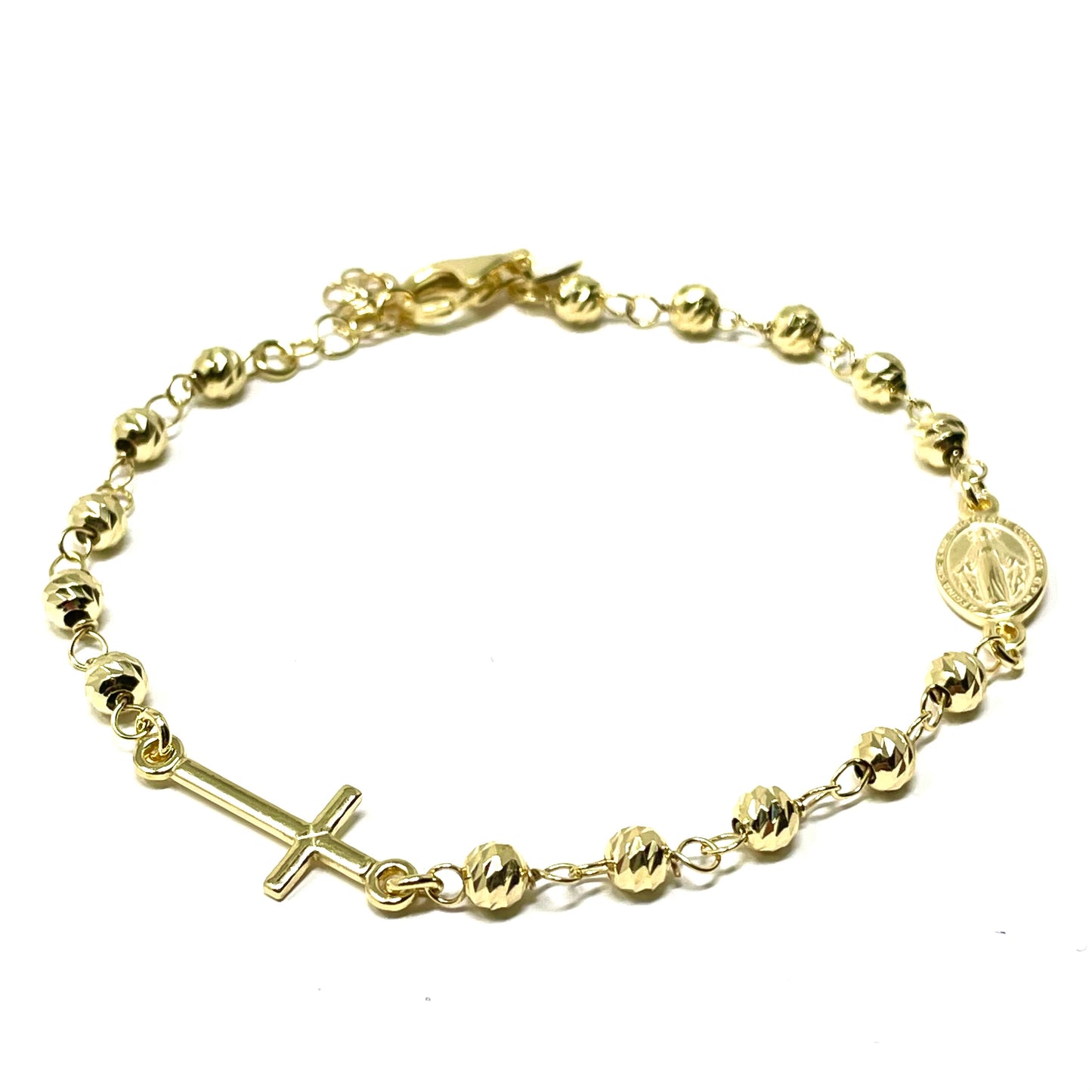 Bracciale Rosario in Argento925 - Colore Oro