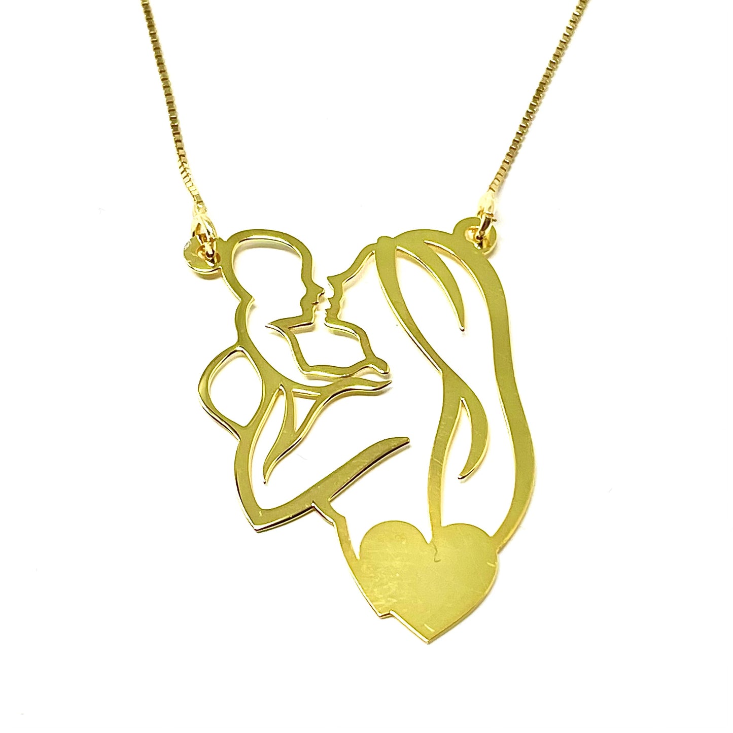 Collana "Abbraccio" in Argento925 - Colore Oro