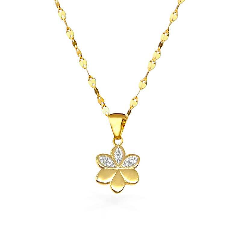 Collana in Oro modello Fiore - Oro18kt