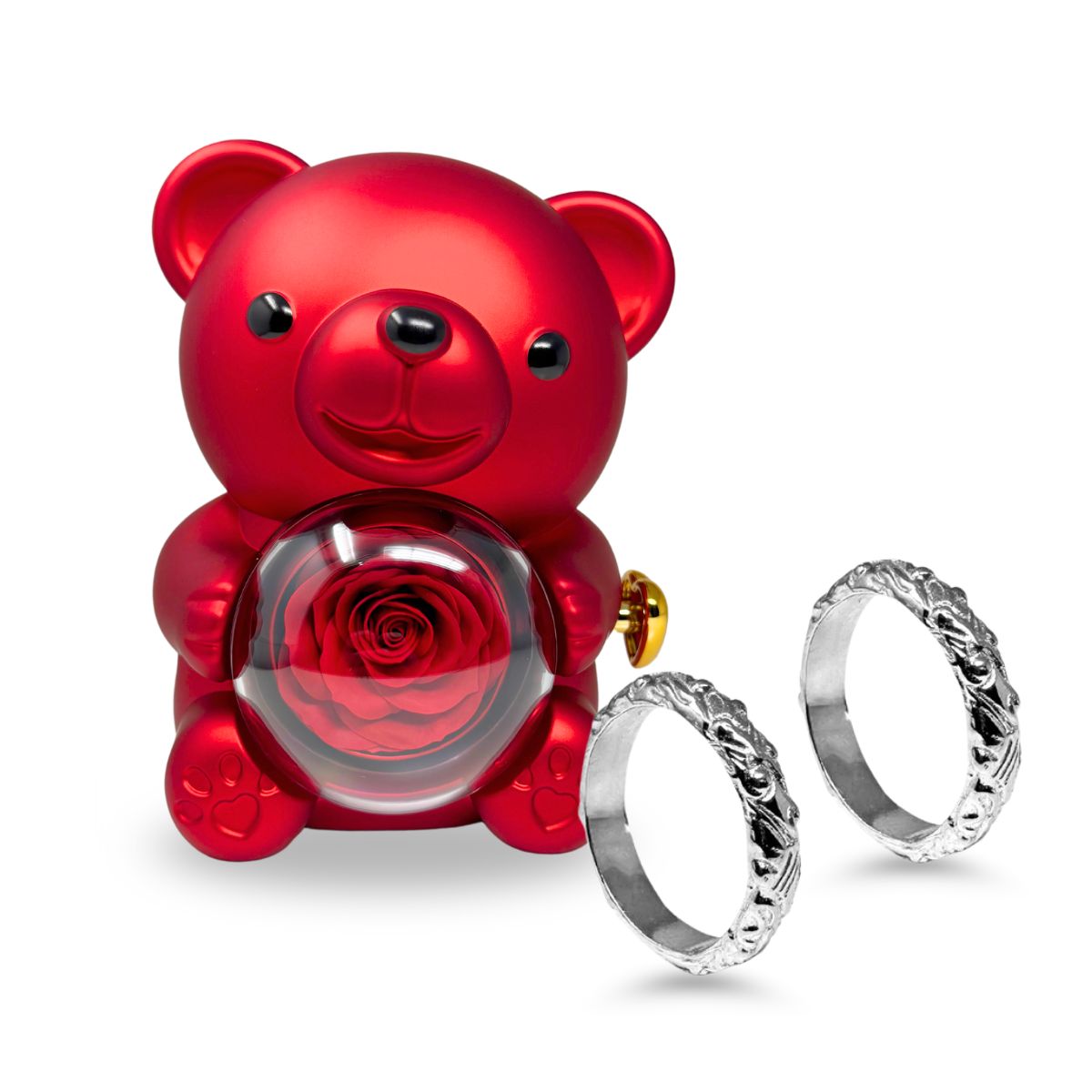 Box TEDDY + Fedine incesellate in Argento925 - Colore Argento