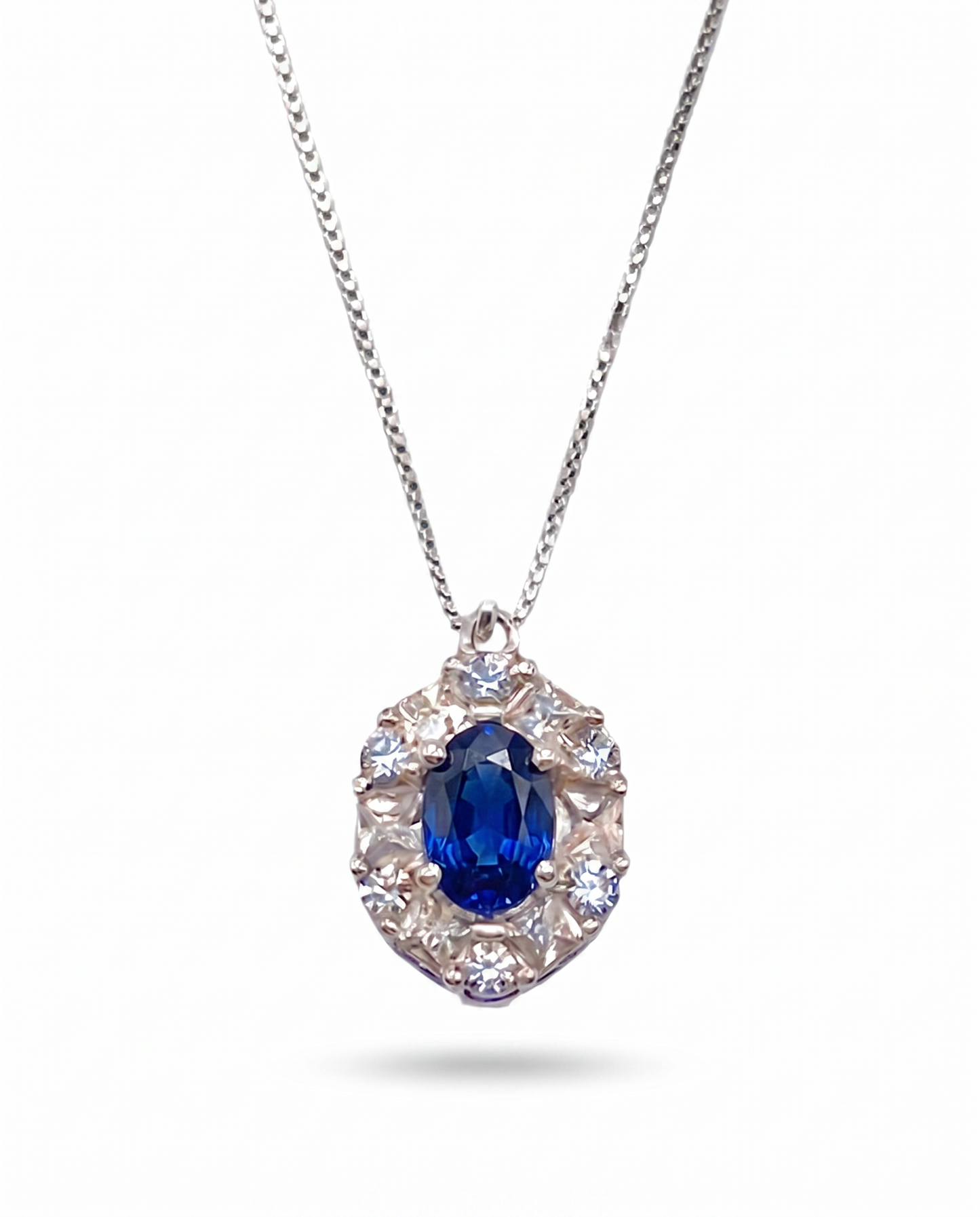 SET KATE: Anello + Collana + Orecchini - Argento925 - Colore Blu