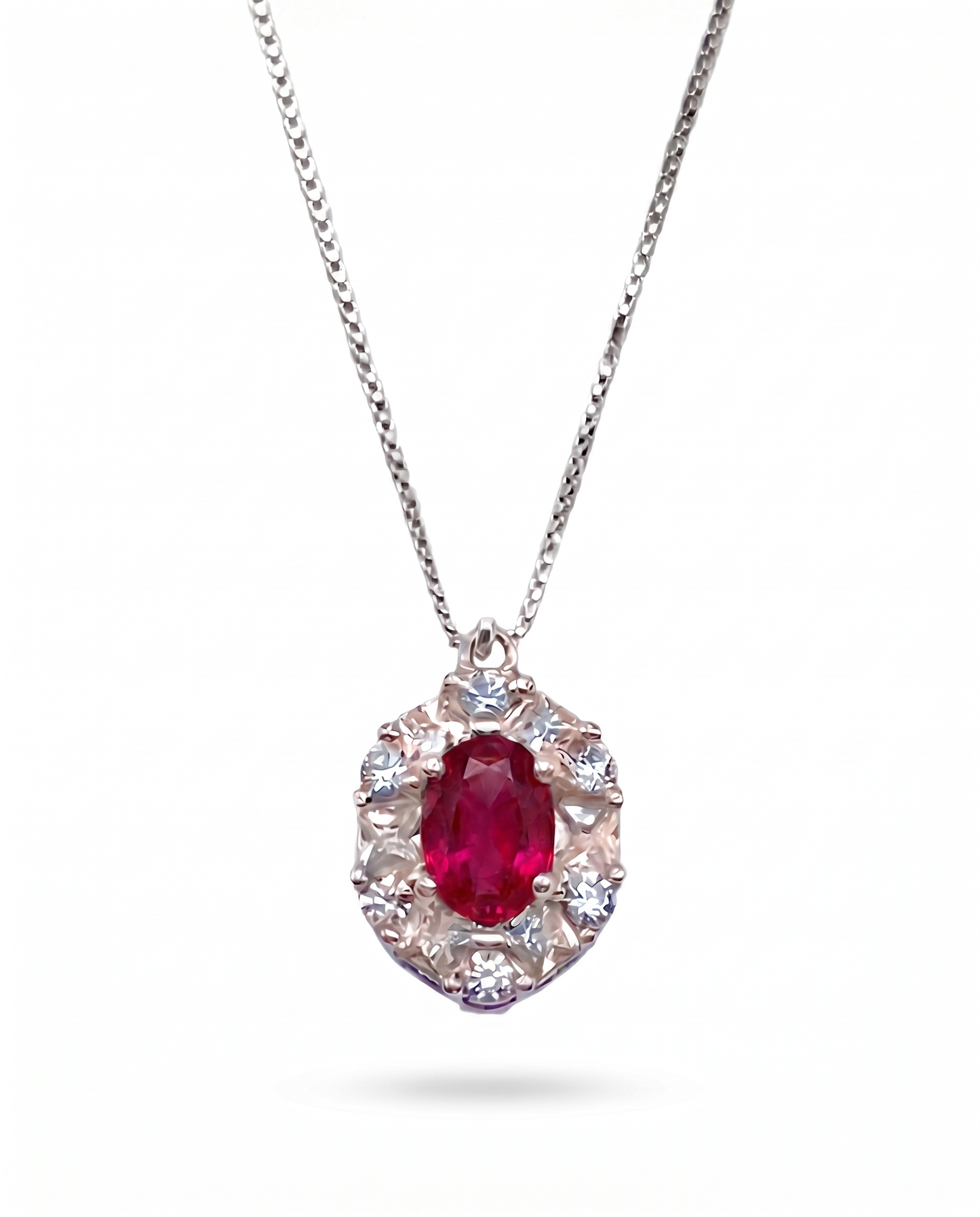 SET KATE: Anello + Collana + Orecchini - Argento925 - Colore Rosso