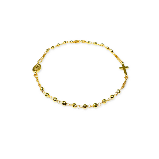 Bracciale rosario in Oro - Oro18kt