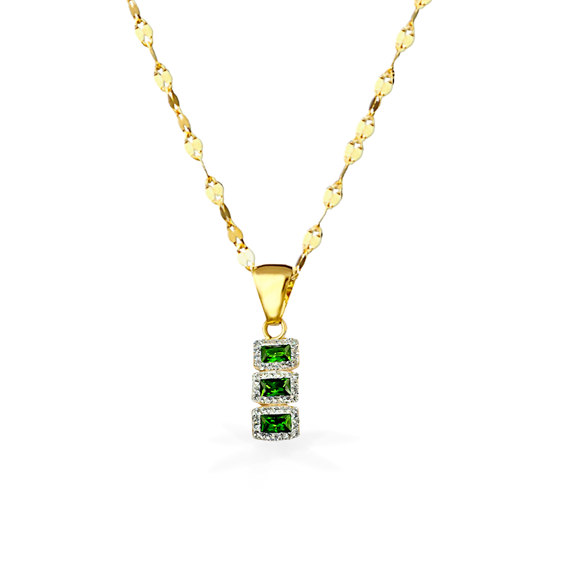 Collana 3 quadri - Oro18kt - varie colorazioni