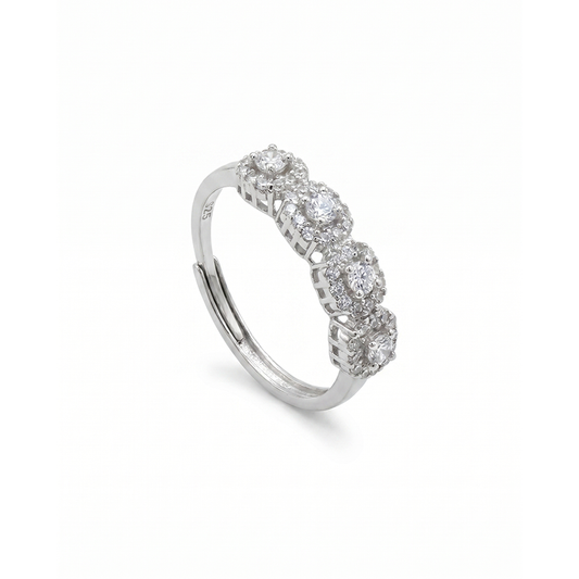 Anello "Quattro" regolabile - Argento925