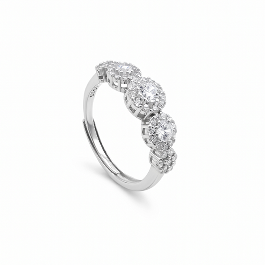 Anello "Cinque" regolabile - Argento925