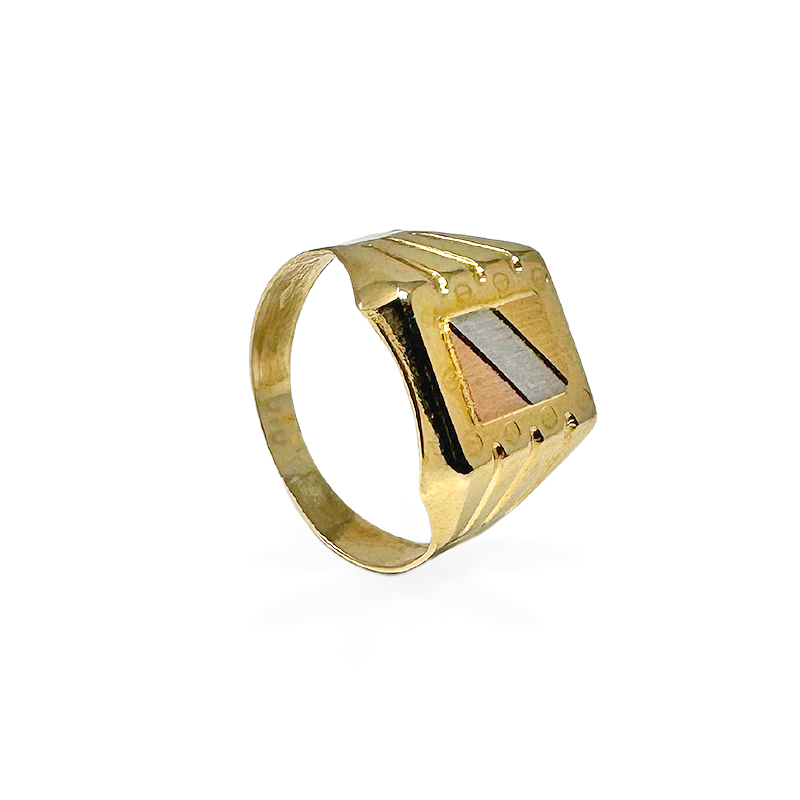 Anello da uomo in Oro - SQUARE - Oro18kt