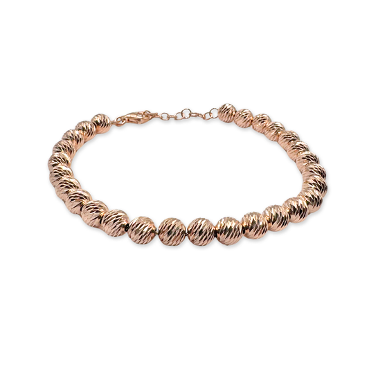 Bracciale milleluci in Argento 925 - Colore Oro Rosa - d 0,6