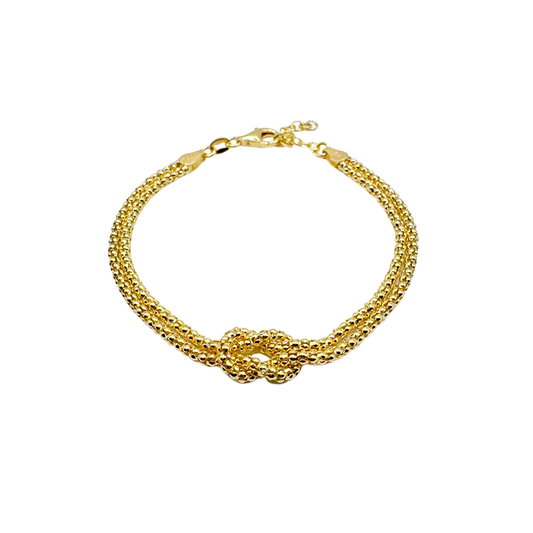 Bracciale Nodo - Colore Giallo - Argento925