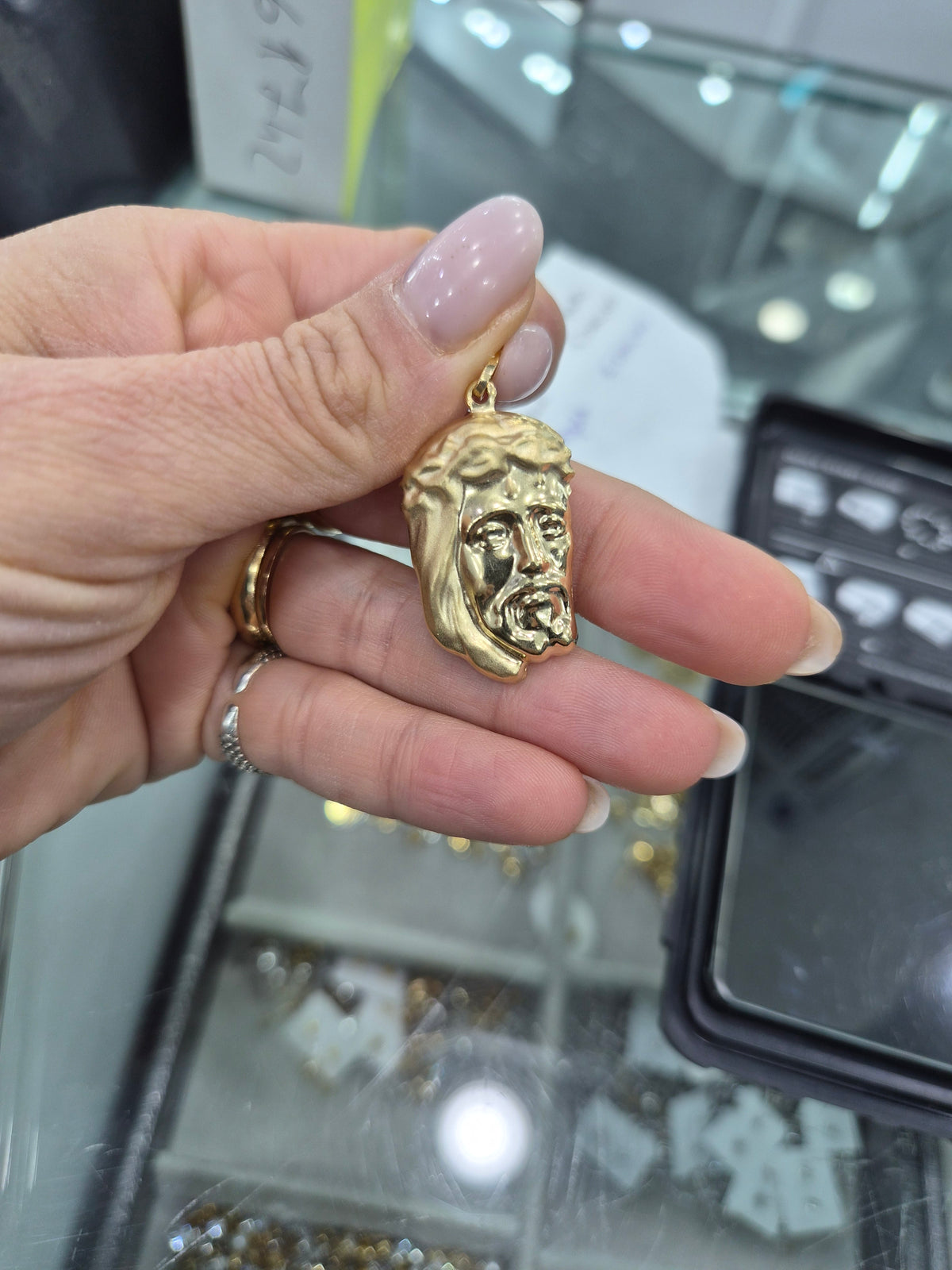 Volto cristo+ anello oro18kt