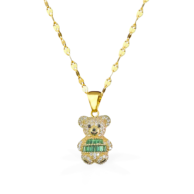 Collana in Oro TEDDY - Oro18kt - Colore Verde