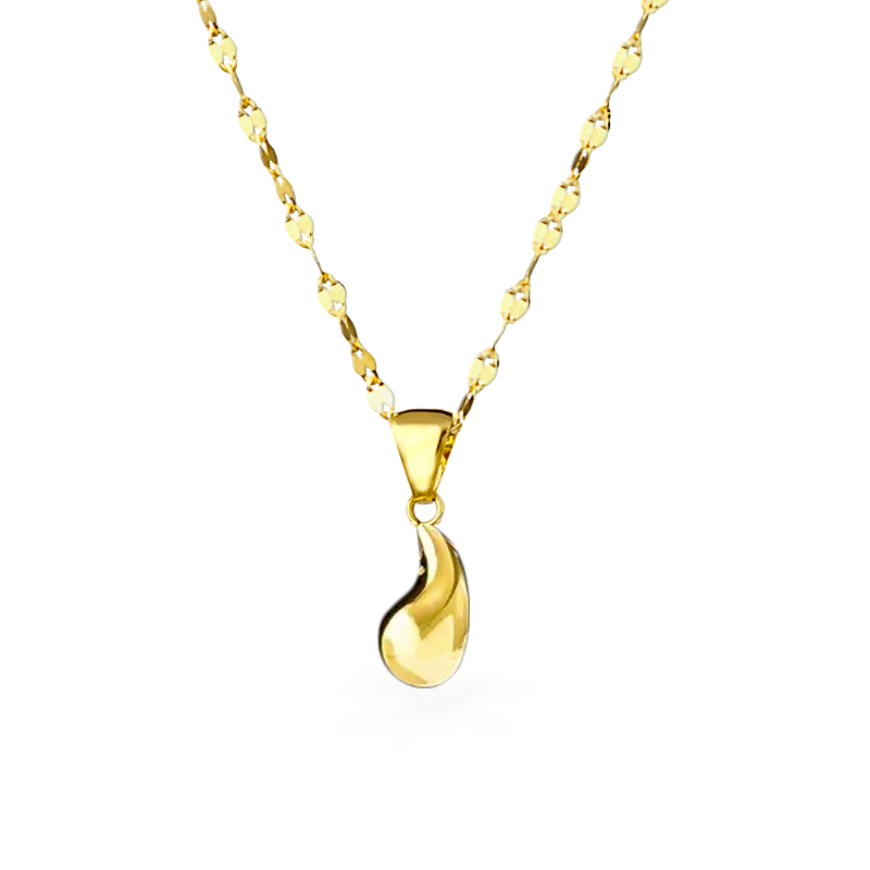 Collana in Oro con Pendente Goccia - Oro18kt