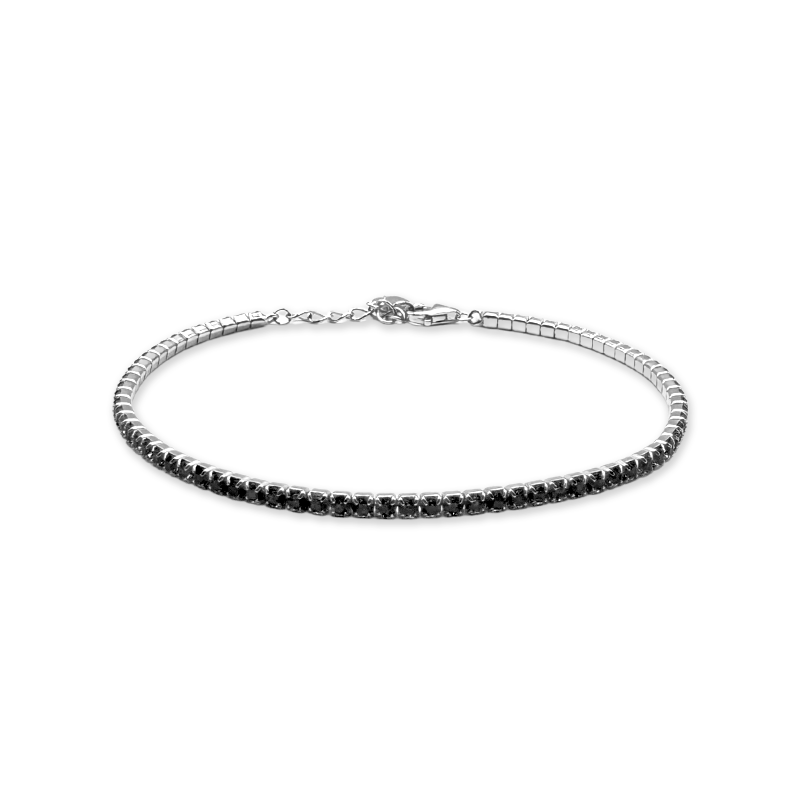 Bracciale Micro Tennis in Argento 925 - Silver e Zirconi Neri