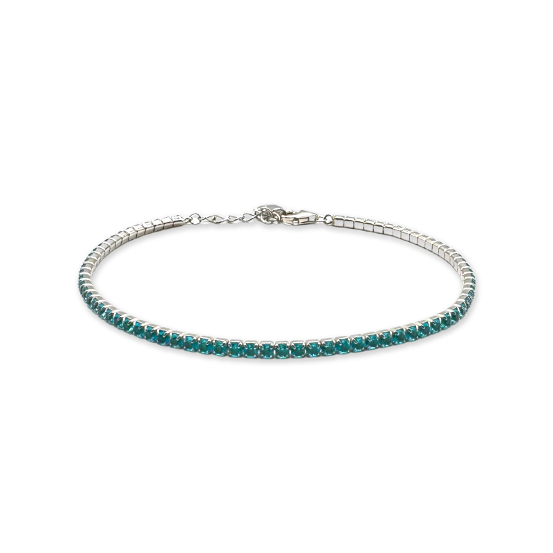 Bracciale Micro Tennis in Argento 925 - Silver e Zirconi Celeste