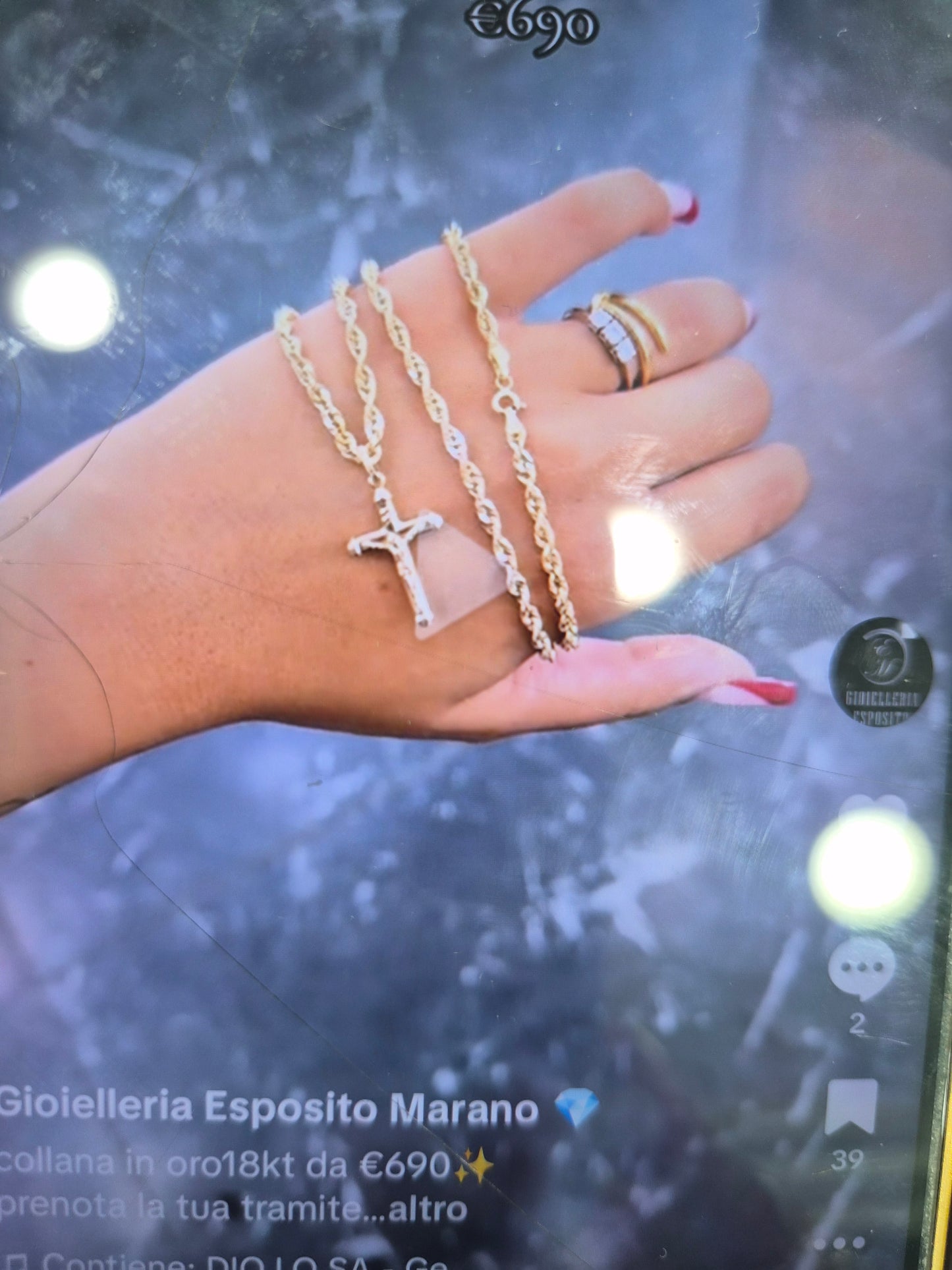 Collana oro18kt