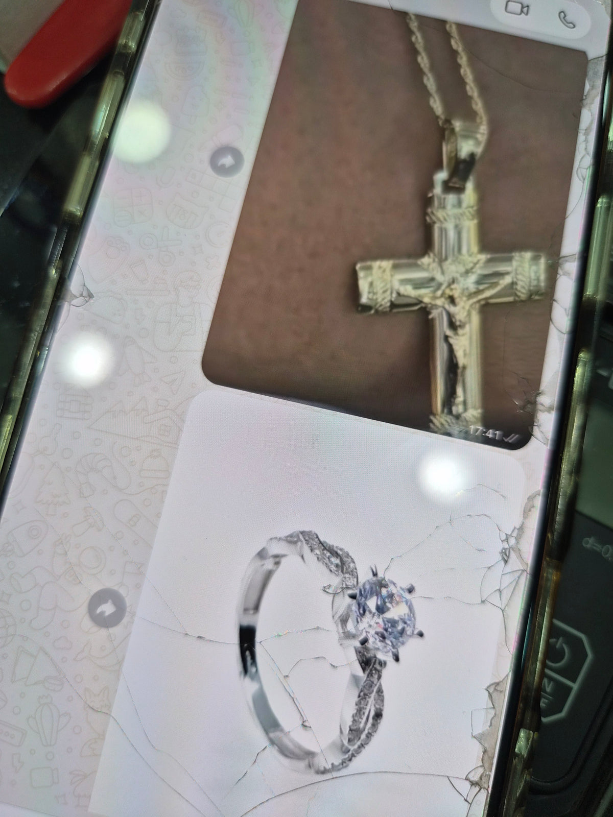 Collana e anello oro18kt
