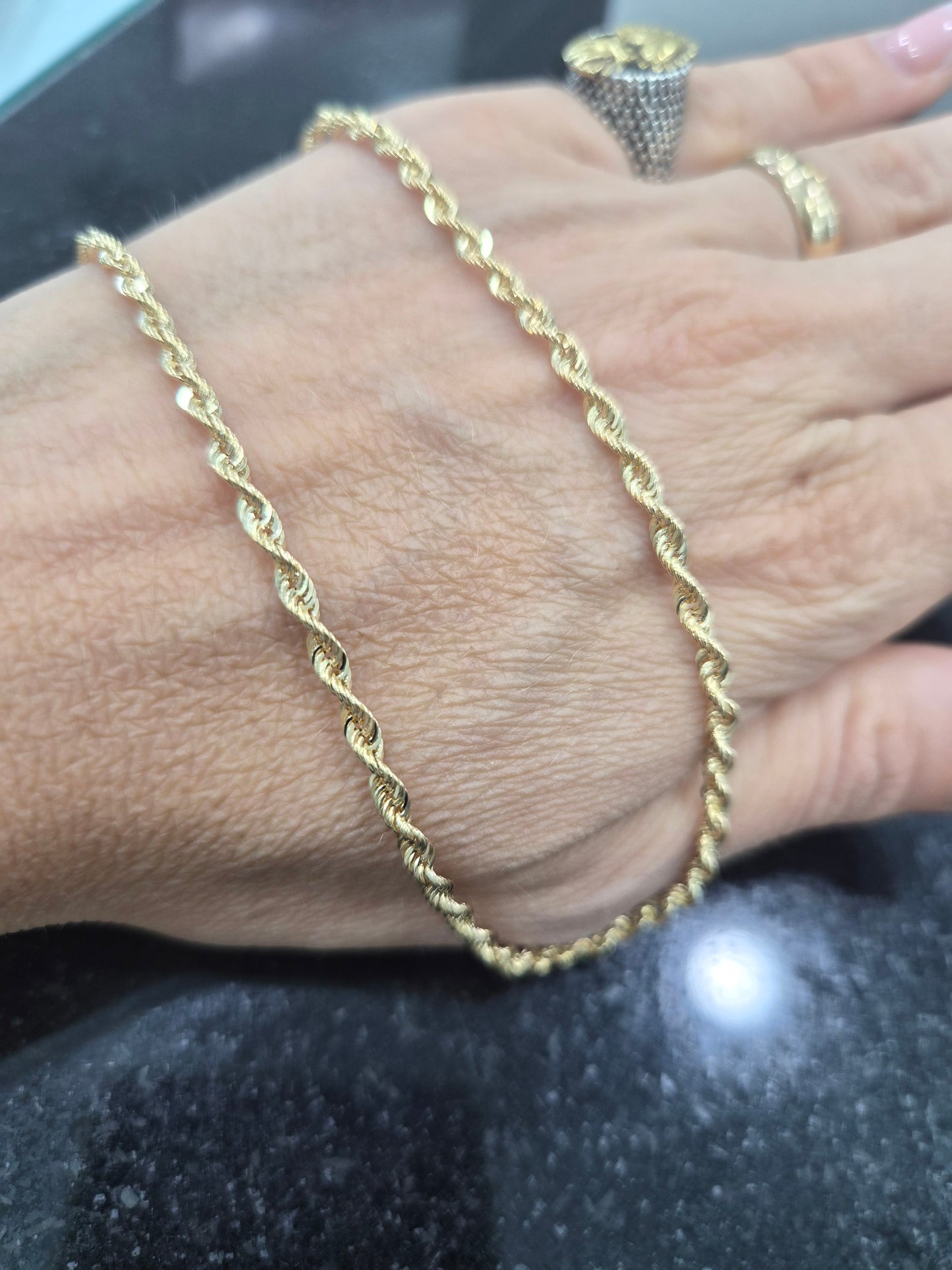 Collana oro18kt a 60 cm