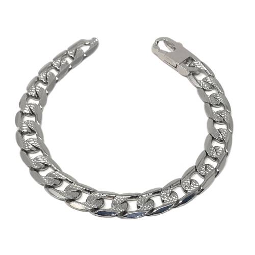 Bracciale Groumette con inserti particolari - Colore Silver