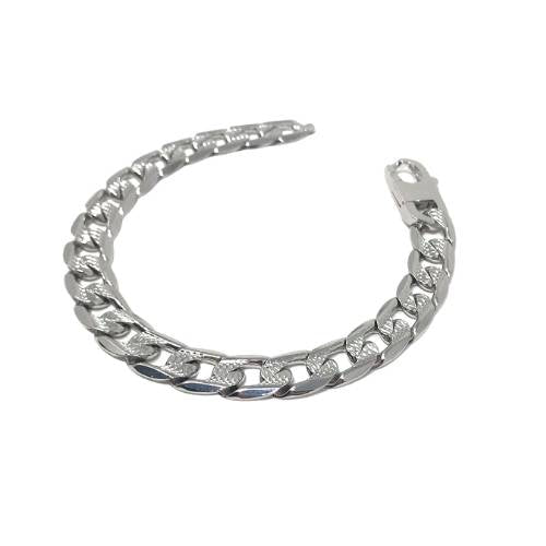 Bracciale Groumette con inserti particolari - Colore Silver