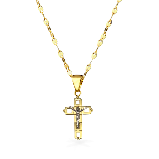 Collana in Oro con pendente Croce Grande in Oro - Oro18kt – Gioielleria  Esposito Marano