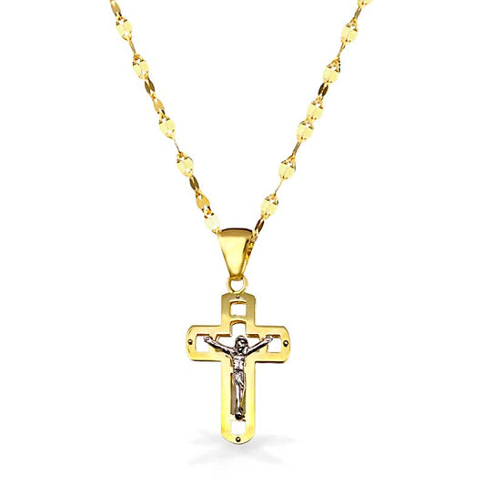 Collana in Oro con pendente Croce modello 02 in Oro - Oro18kt