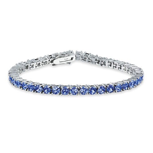 Bracciale Tennis in Argento 925 - Zirconi Blu