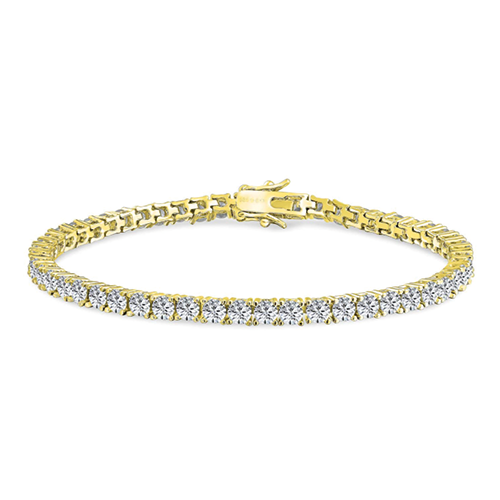 Bracciale Tennis in Argento 925 - Golden e Zirconi Bianchi