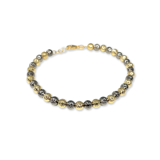 Bracciale in Oro con sfere Multicolore - Oro18kt