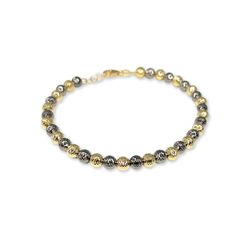 Bracciale in Oro con sfere Multicolore - Oro18kt