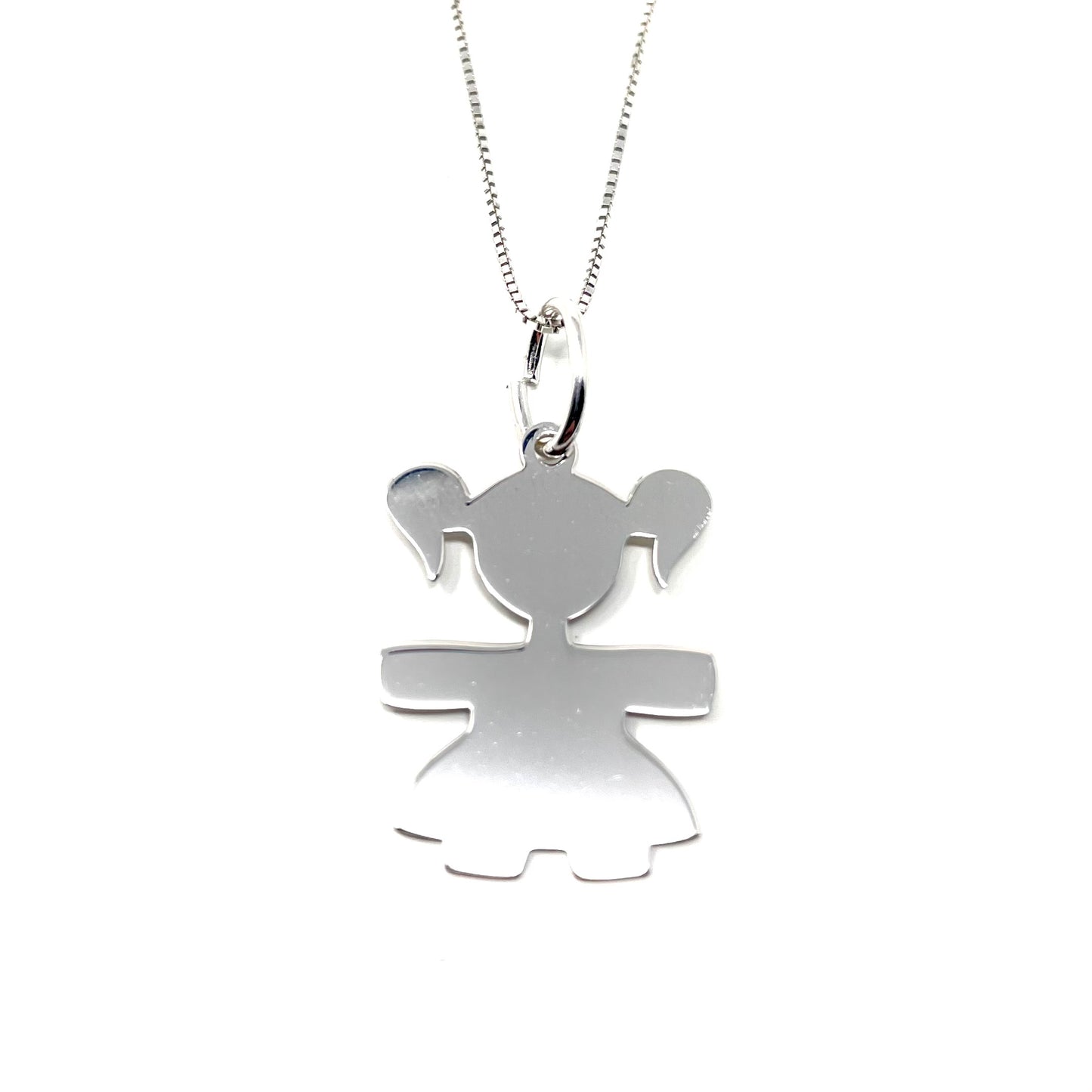 Collana "Child girl" in Argento925 - Colore Argento