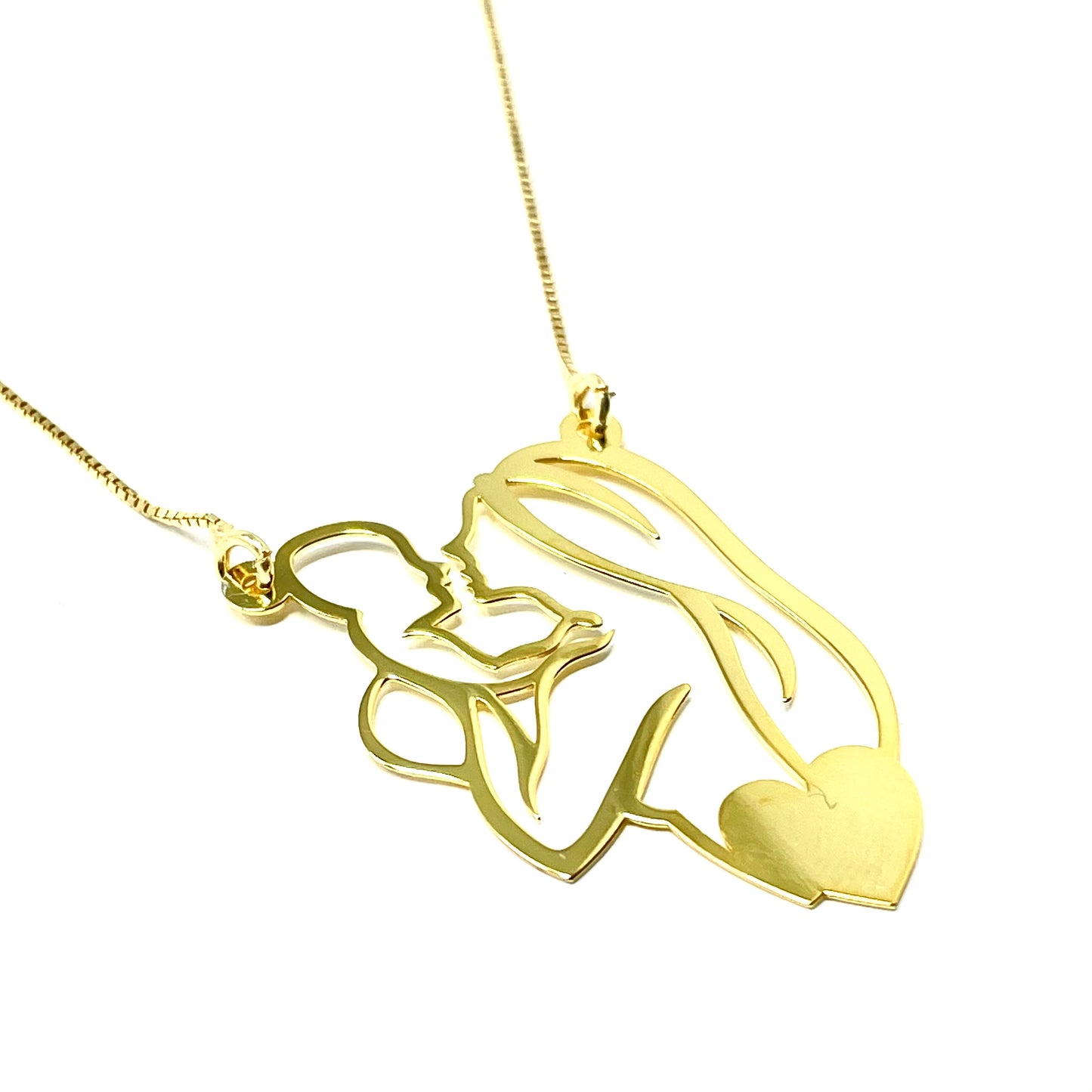 Collana "Abbraccio" in Argento925 - Colore Oro