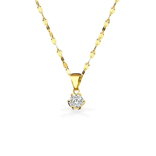 Collana in Oro con Punto Luce in Oro - Oro18kt